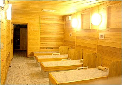 ラドン岩盤浴室